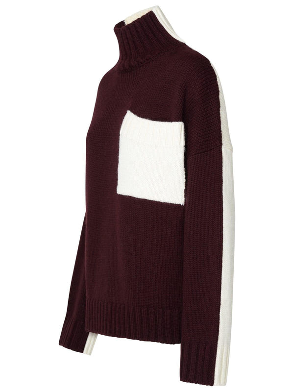 J.W. Anderson Two-tone Turtleneck Sweater In Alpaca Blend - Women - Piano Luigi