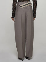 Fendi Mohair And Wool Trousers - Women