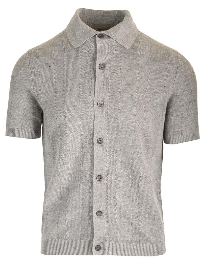 Brunello Cucinelli Button-up Knitted Polo Shirt - Men