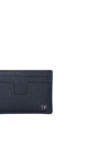 Tom Ford Small Grain 4 Slots Blue Cardholder - Men - Piano Luigi