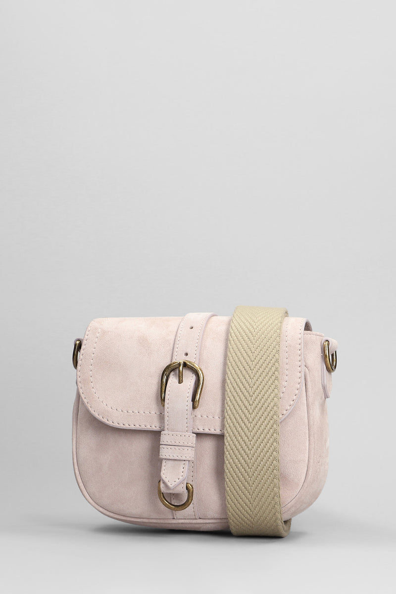 Golden Goose Sally Shoulder Bag In Powder Suede - Women