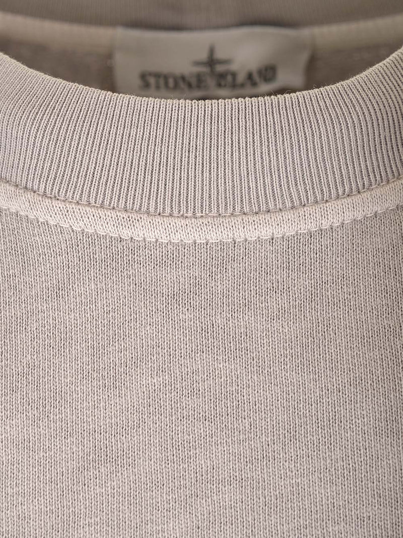 Stone Island Grey Sweatshirt With Mock Neck - Men