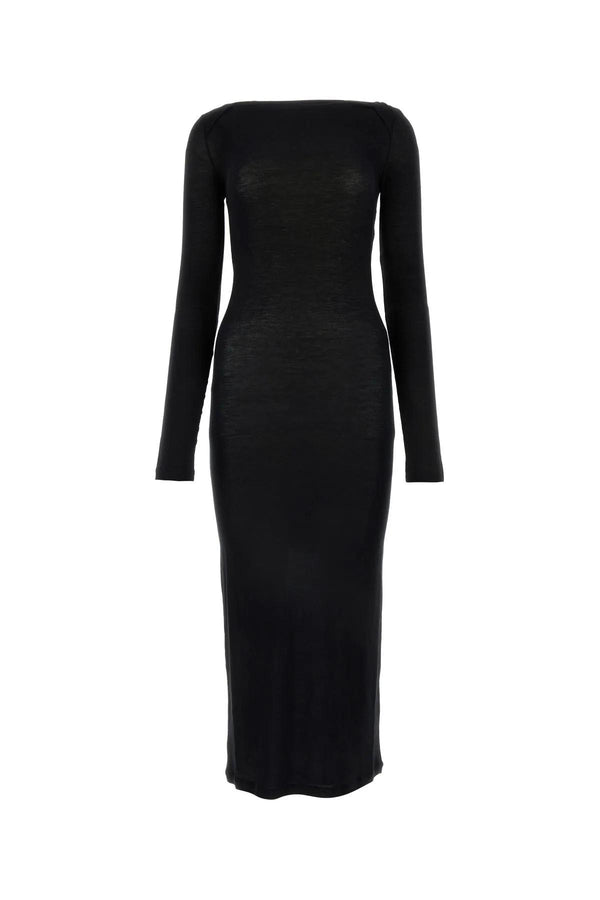 Saint Laurent Black Viscose Blend Dress - Women