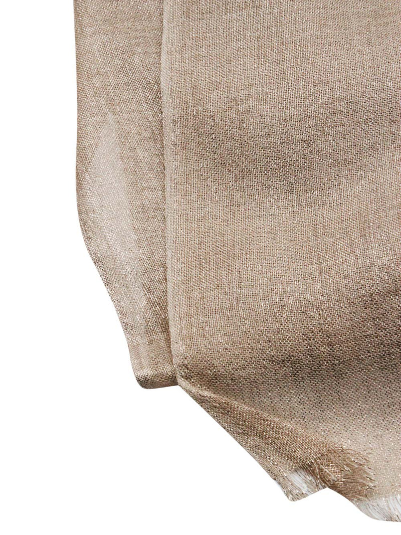 Brunello Cucinelli Lightweight Cashmere And Silk Scarf With Lurex Lamè Thread And Fringed Hem. Measures 80 X 225 Cm - Women