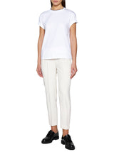 Brunello Cucinelli Cotton T-shirt With Monile Detail - Women