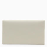 Saint Laurent Cream Leather Uptown Envelope - Women