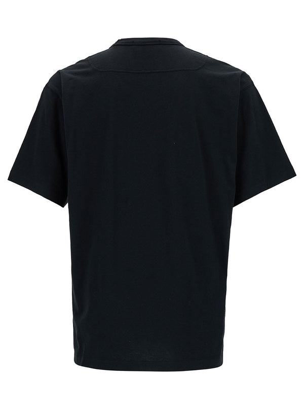 Stone Island Black Crew Neck T-shirt In Cotton Man - Men