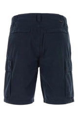 Woolrich Blue Cotton Bermuda Shorts - Men