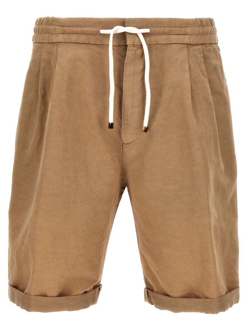 Brunello Cucinelli Linen Blend Bermuda Shorts - Men