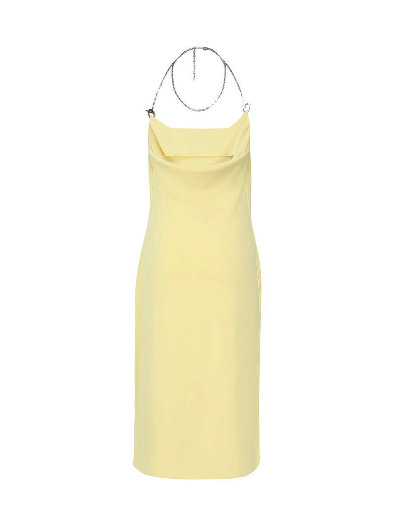 Bottega Veneta Viscose Midi Dress With Chain Detail - Women