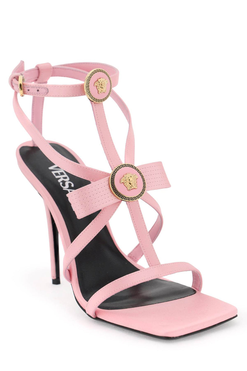 Versace Sandals With Gianni Ribbon Bows - Women