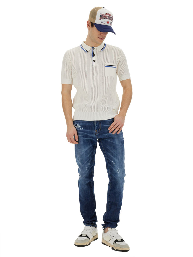 Dsquared2 Knitted Polo. - Men