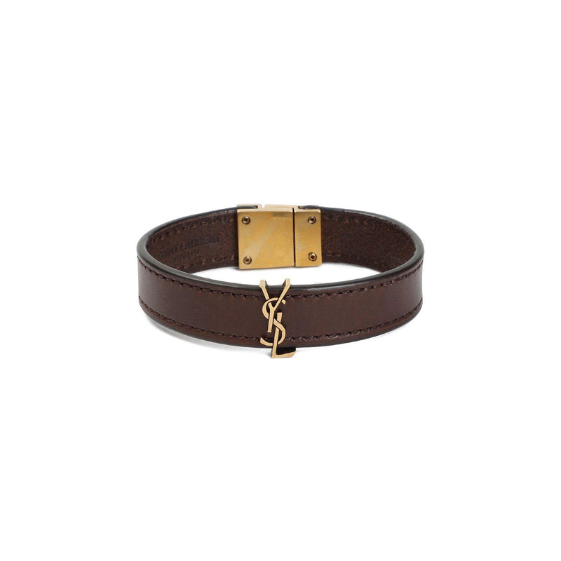 Saint Laurent Cassandre Logo Plaque Bracelet - Men