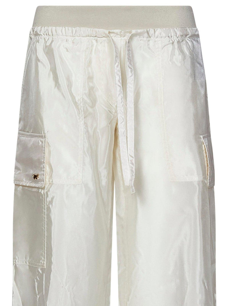 Palm Angels High-shine Satin Parachute Trousers - Women