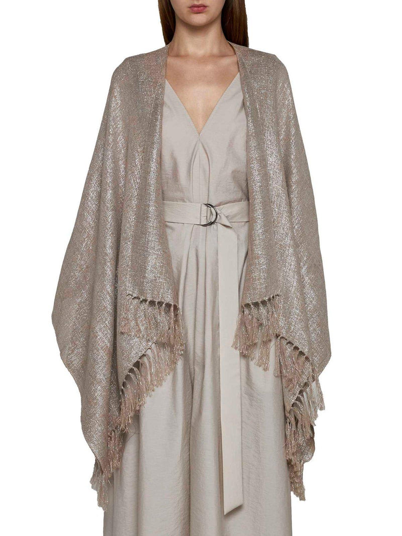 Brunello Cucinelli Fringed Cape - Women