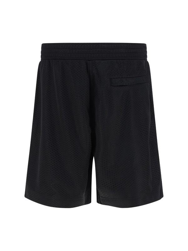 Black Mesh Givenchy Bermuda Shorts - Men