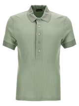 Tom Ford Ribbed Viscose Polo Shirt - Men