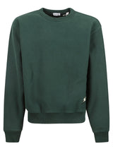 Burberry Logo Embroidered Ribbed Sweatshirt - Men