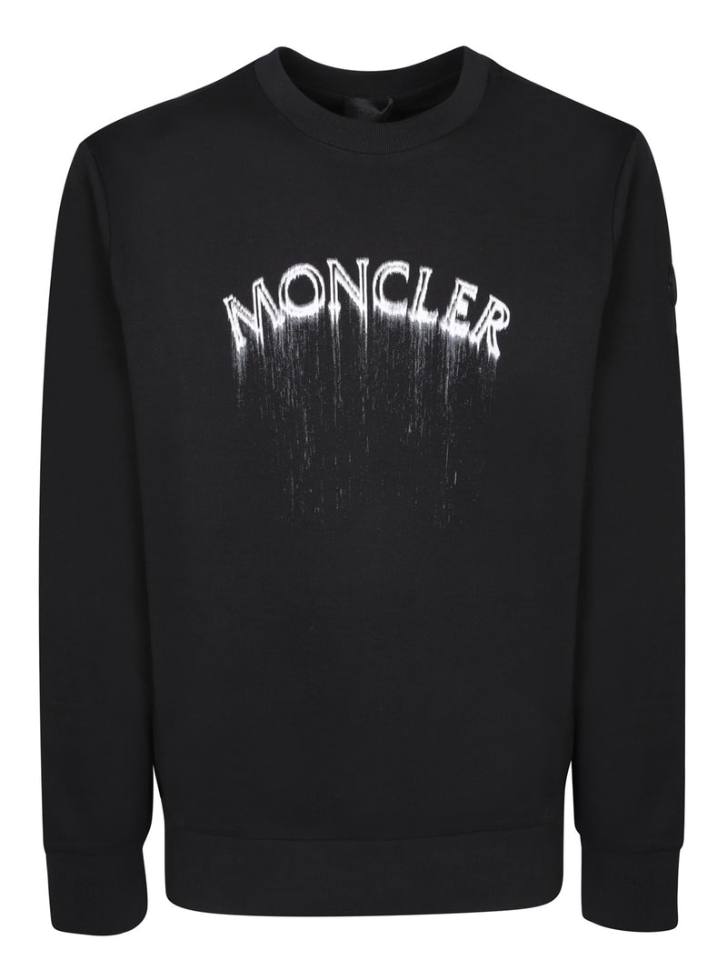 Moncler Logo Black Sweatshirt - Men