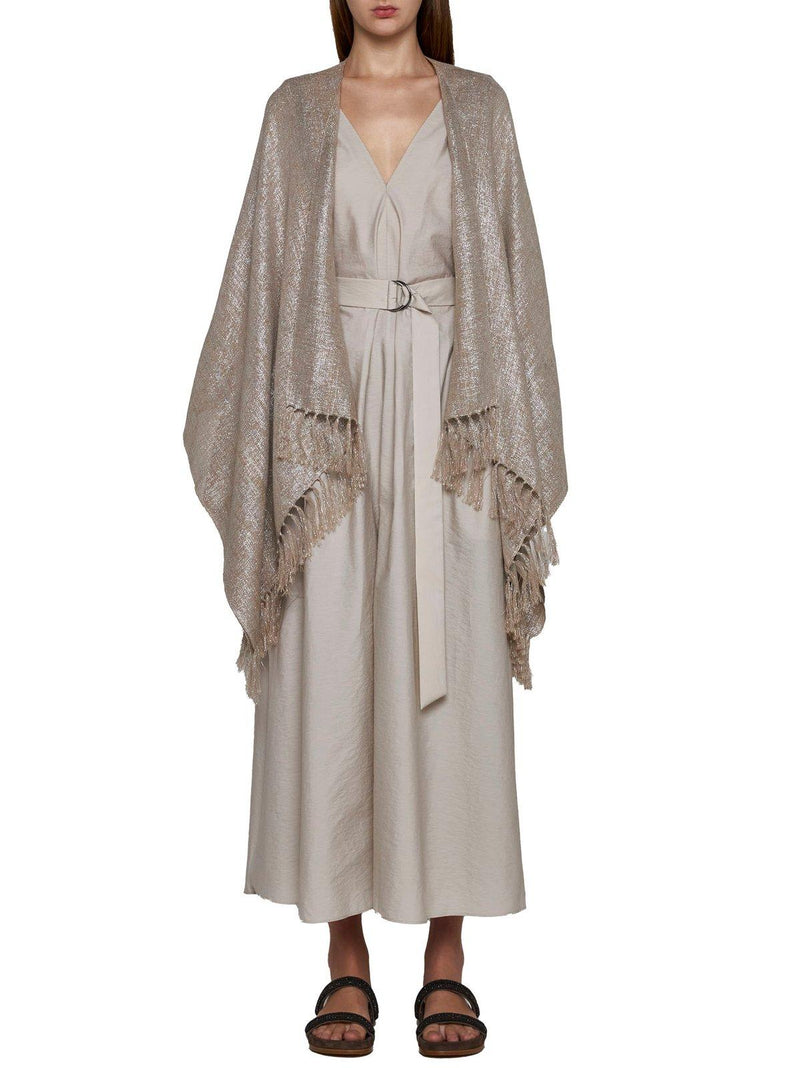 Brunello Cucinelli Fringed Cape - Women