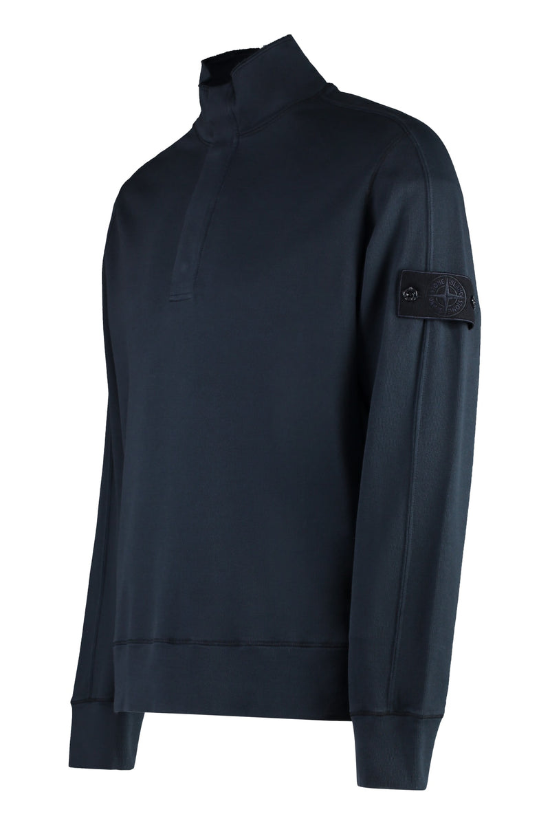 Stone Island Half Bottons Sweatshirt - Men