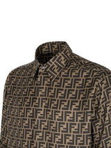 Fendi Shirt M.c. Logo Silk - Men