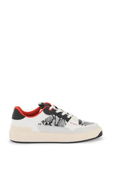 Balmain B-court Flip Sneakers In Python-effect Leather - Men