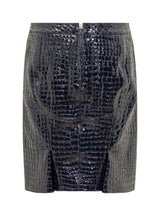 Tom Ford Crocodile-embossed Leather Skirt - Women