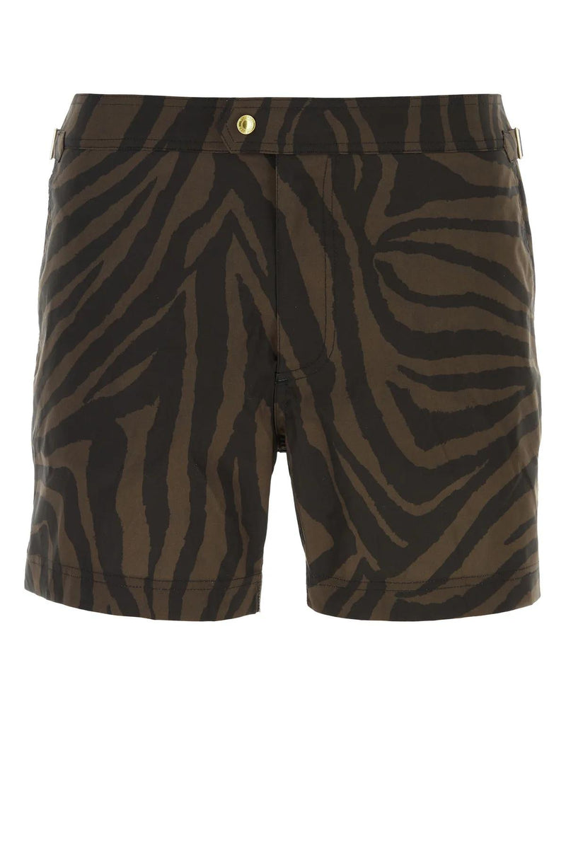 Tom Ford Printed Polyester Swimming Shorts - Men