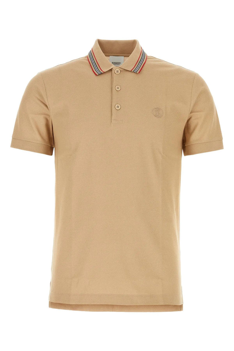 Burberry Camel Piquet Polo Shirt - Men