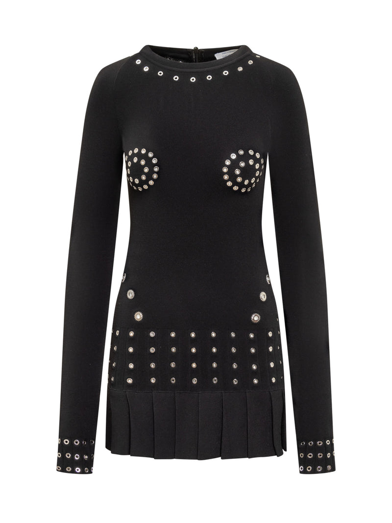 Off-White Eyelets Minidress - Women