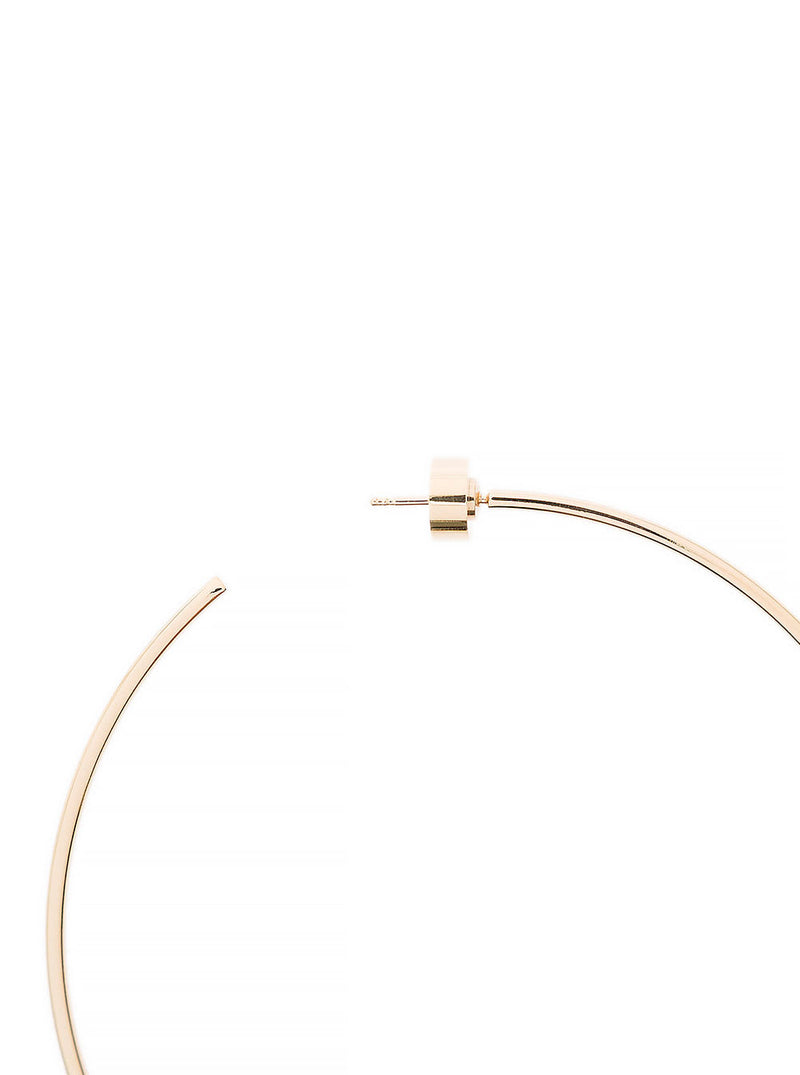 Jacquemus les Creoles Gold-tone Hoop Earrings In Brass Woman - Women