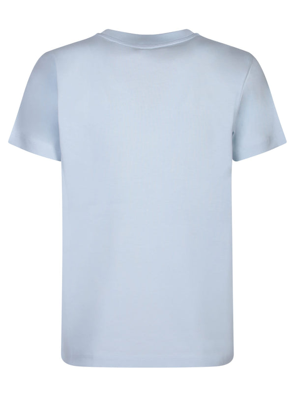 Moncler Logo Light Blue Roundneck T-shirt - Women