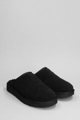 UGG Classic Slip-on Slipper-mule In Black Suede - Men