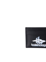 Balenciaga Surf Logo Black Cardholder - Men
