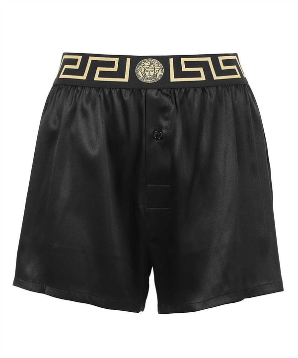 Versace Logo Print Swim Shorts - Women - Piano Luigi