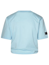 Versace Light Blue Cotton T-shirt - Women