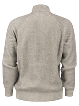 Half-zipped Knitted Jumper Brunello Cucinelli - Men