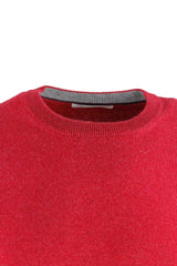 Brunello Cucinelli Cashmere Crewneck Sweater With Contrasting Profile - Men - Piano Luigi