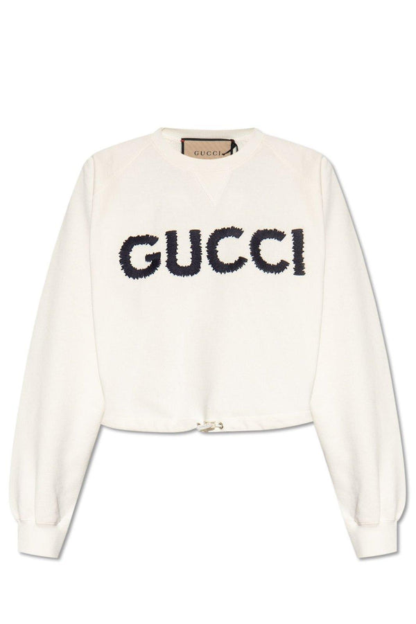 Gucci Logo Embroidered Crewneck Sweatshirt - Women