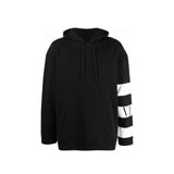 Valentino Striped Logo Hooded Sweatshirt - Men - Piano Luigi