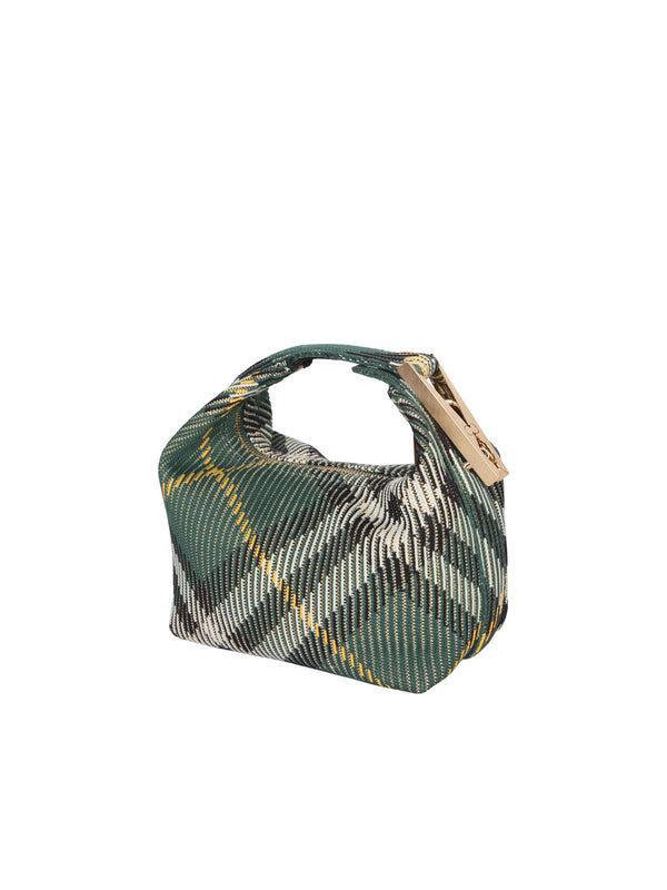 Burberry Duffle Mn Check Green Bag - Women