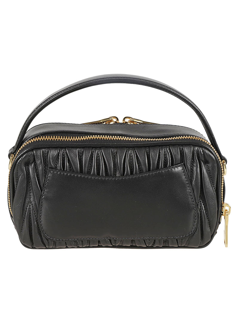 Miu Miu Logo Top Zip Shoulder Bag - Women