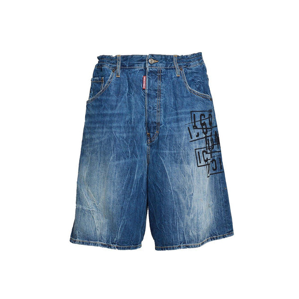 Dsquared2 Icon Mid-rise Denim Shorts - Men