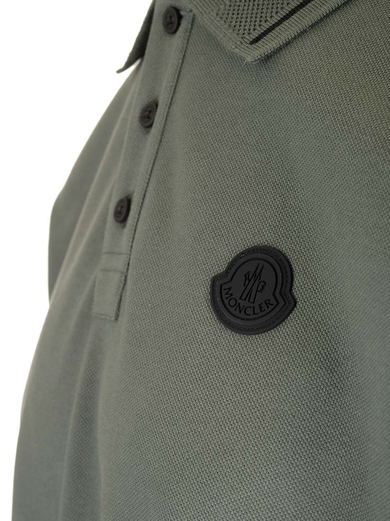 Moncler Piquet Cotton Polo Shirt - Men