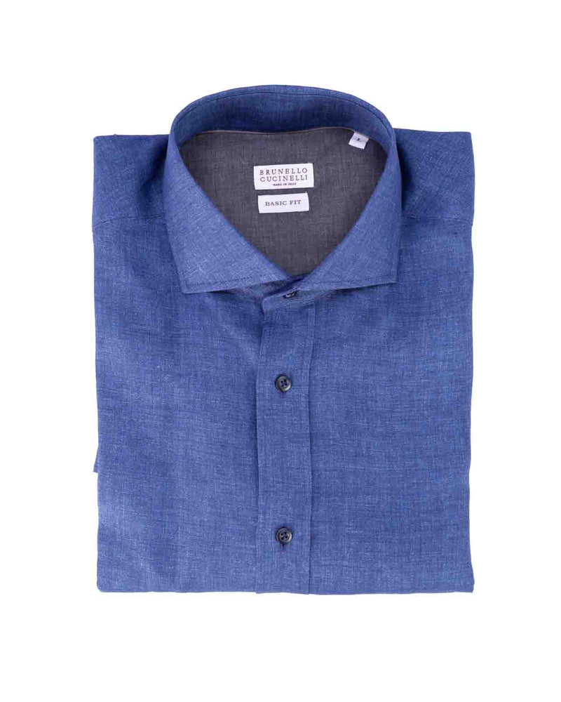 Brunello Cucinelli Shirts Blue - Men