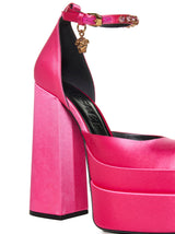 Versace Medusa Aevitas Satin Platform Pumps - Women