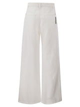 Brunello Cucinelli Relaxed Trousers In Garment-dyed Cotton-linen Cover-up - Women