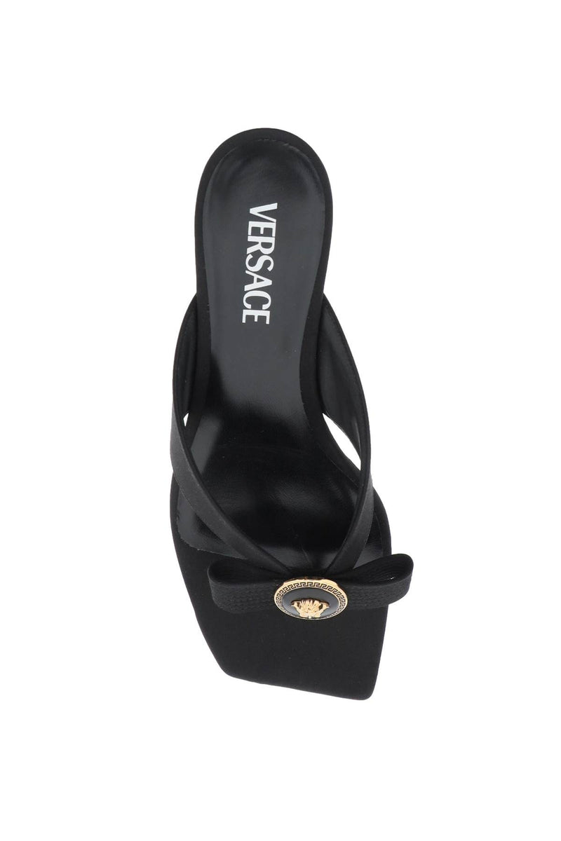 Versace Gianni Ribbon Thong Mules - Women