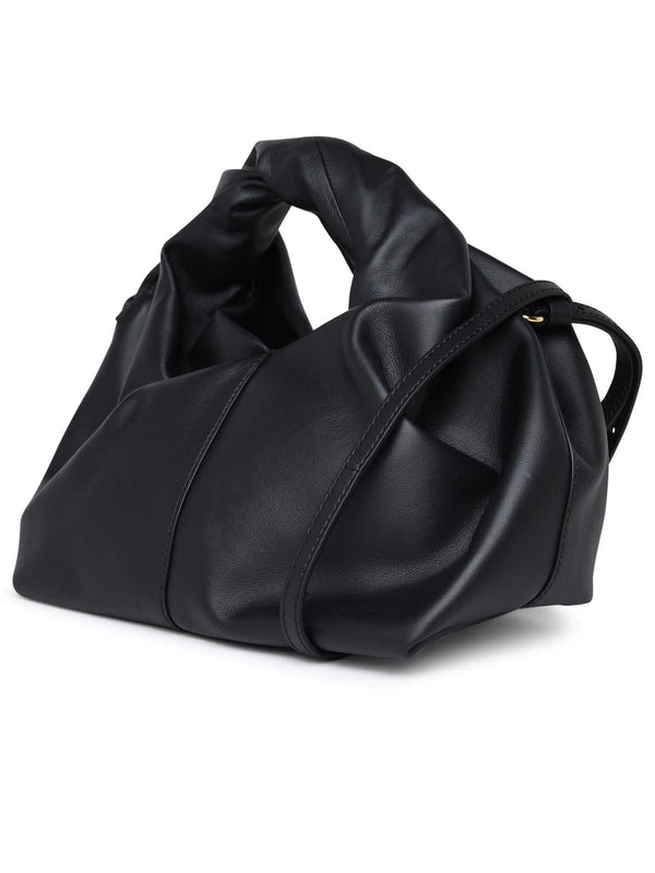 J.W. Anderson Black Leather Hobo Twister Bag - Women - Piano Luigi